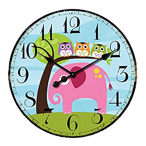 SkyNature 14" Colorful Decorative Silent Wall Clock