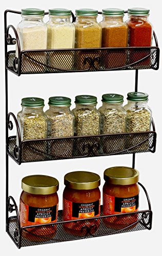 DecoBros 3 Tier Wall Mounted Spice Rack 11"x17.5" Example3