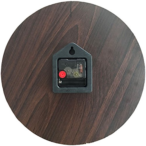 Grazing 12" Vintage Tuscan Style Wooden Wall Clock Back