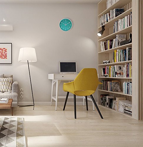 SonYo 10" Silent Quartz Modern Simple Wall Clock (5 colors) Installed3