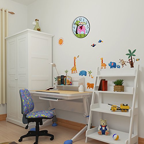 SkyNature 14" Colorful Decorative Silent Wall Clock Installed