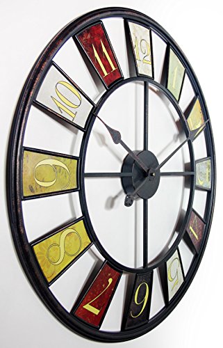 Infinity Instruments 24" Kaleidoscope Wall Clock Angle