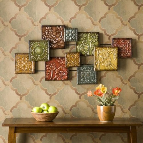 Bijou Metal Wall Sculpture 20"x41.5" Installed