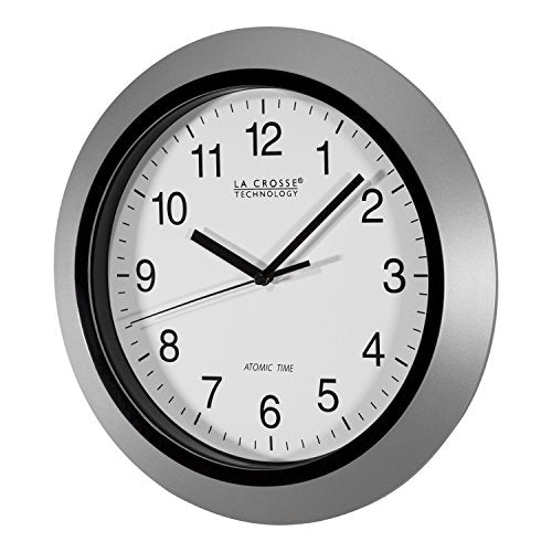 La Crosse Technology 10" Atomic Analog Wall Clock Angle