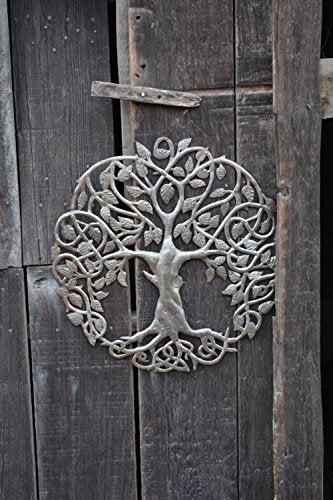 New Design Celtic Inspired Tree of Life, Metal Wall Art 23" X 23" Installed3