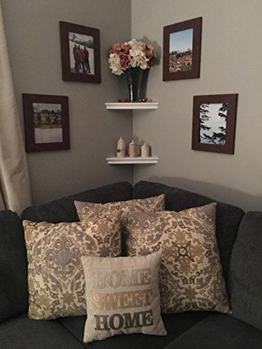 SHELVING SOLUTION Corner Wall Shelf (Set of 2) Installed3