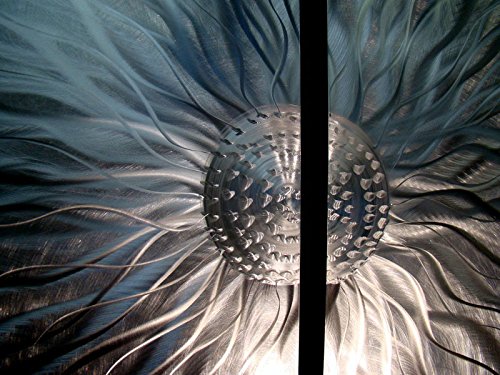 Jon Allen Silver Abstract Metal Wall Art 24"x51" Magnify