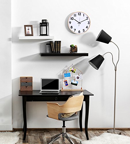 Utopia 12" Universal Non-Ticking Wall Clock Installed2