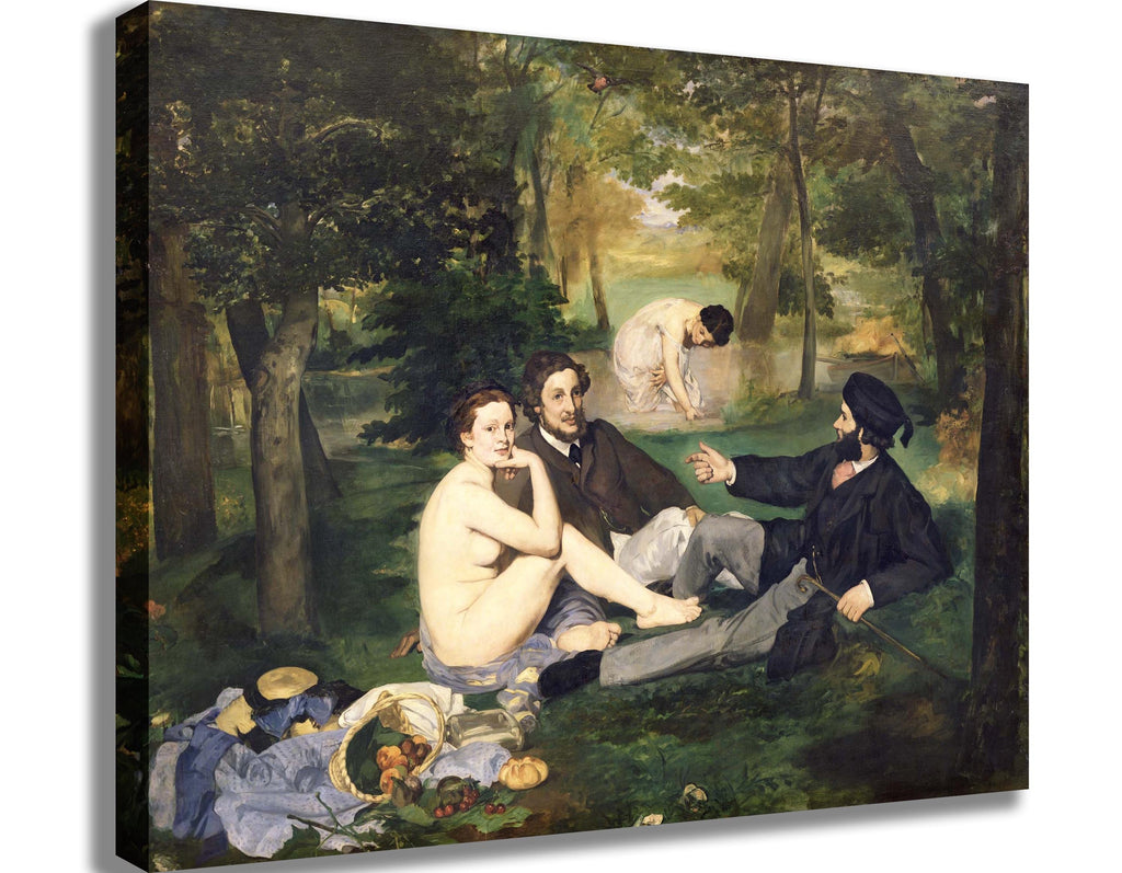 Manet "Dejeuner sur l'Herbe" (1863) Canvas Printed