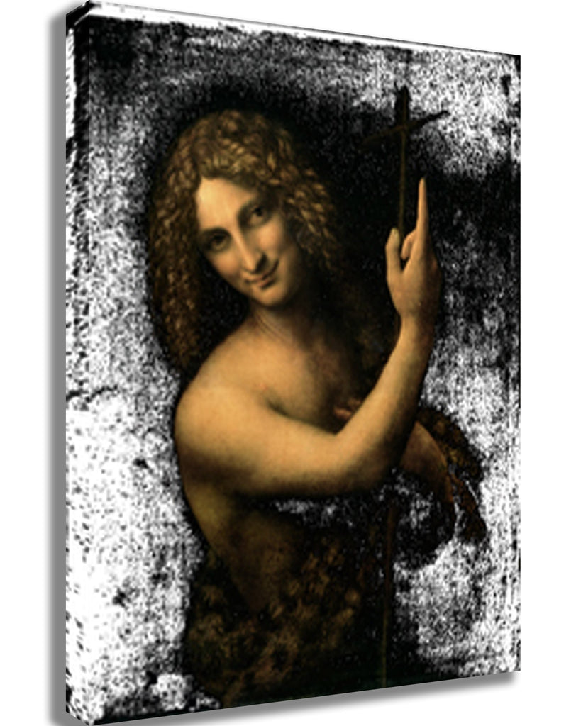 Da Vinci "St. John the Baptist" (1513) Canvas Printed