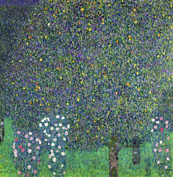 Klimt "Roses Under the Trees" (20th) Glossy Poster