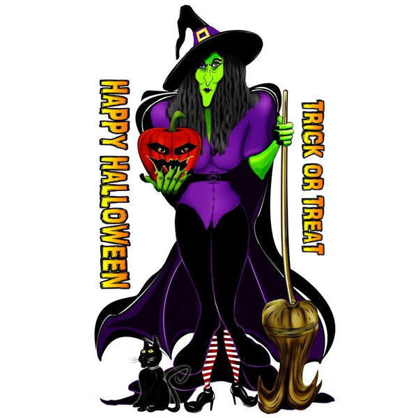 Woody's Digital Art "Standing Witch" Wall Decal