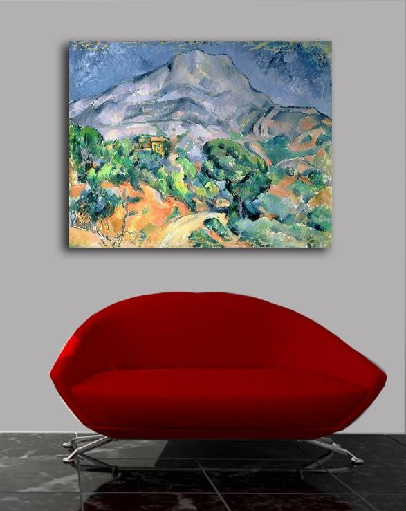 Cezanne "Mont Sainte-Victoire" (1900) Canvas Installed