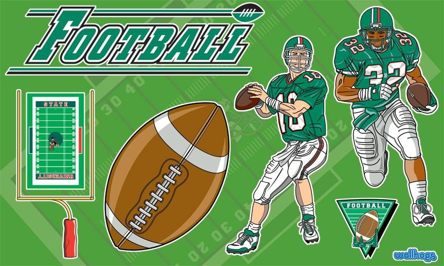 Schmelter Football Wall Decal Cutout Package