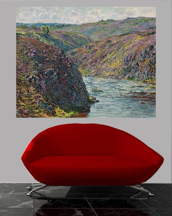 Monet "Ravines of the Creuse at the End of the Day" (1889) Wall Decal