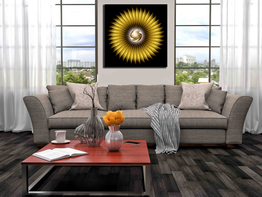 Xzendor7 "World Gold" Canvas Installed