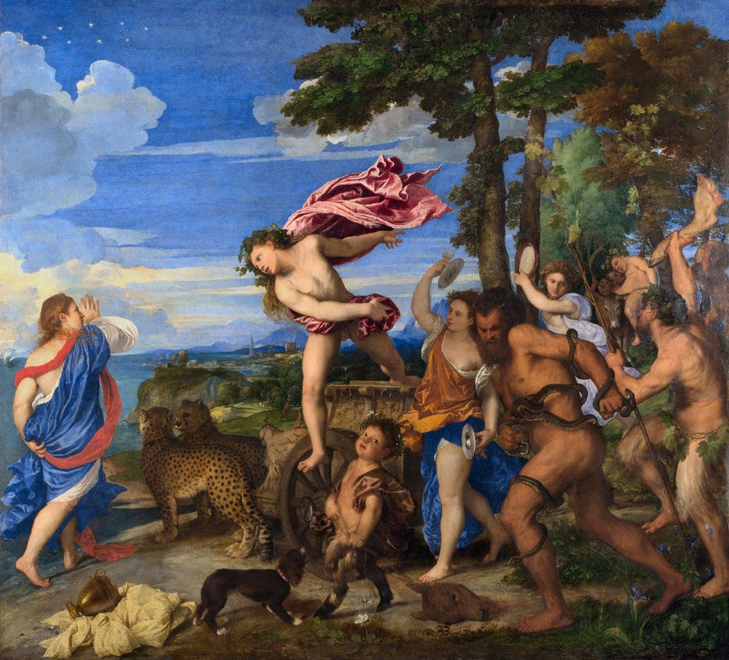 Titian "Bacchus and Ariadne" (1523) Glossy Poster
