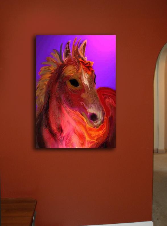 Pick "Big Red Candy" Canvas Installed