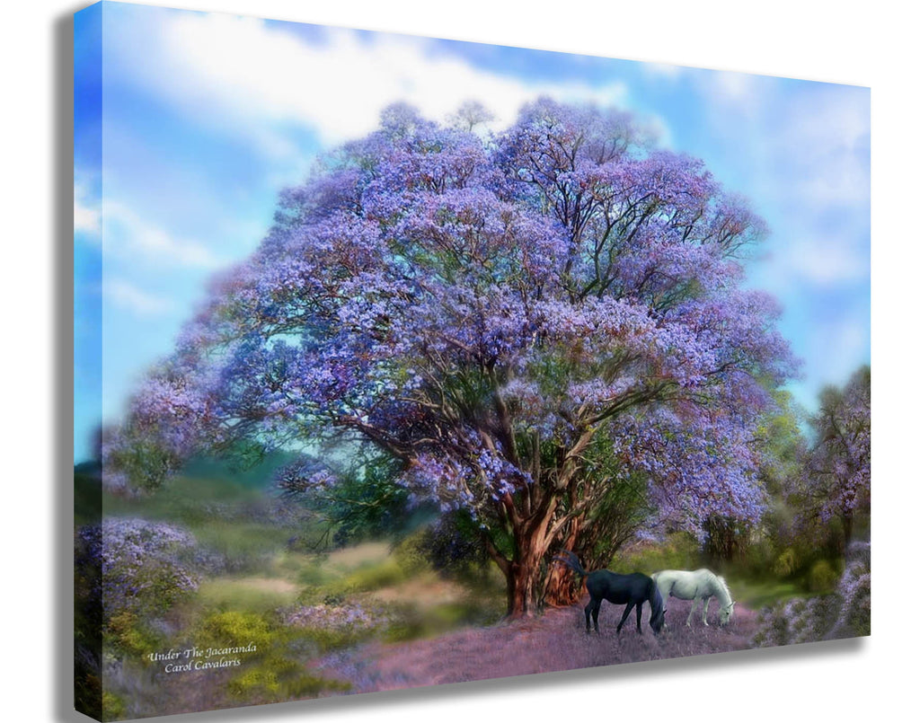 Cavalaris "Under The Jacaranda" Canvas Printed