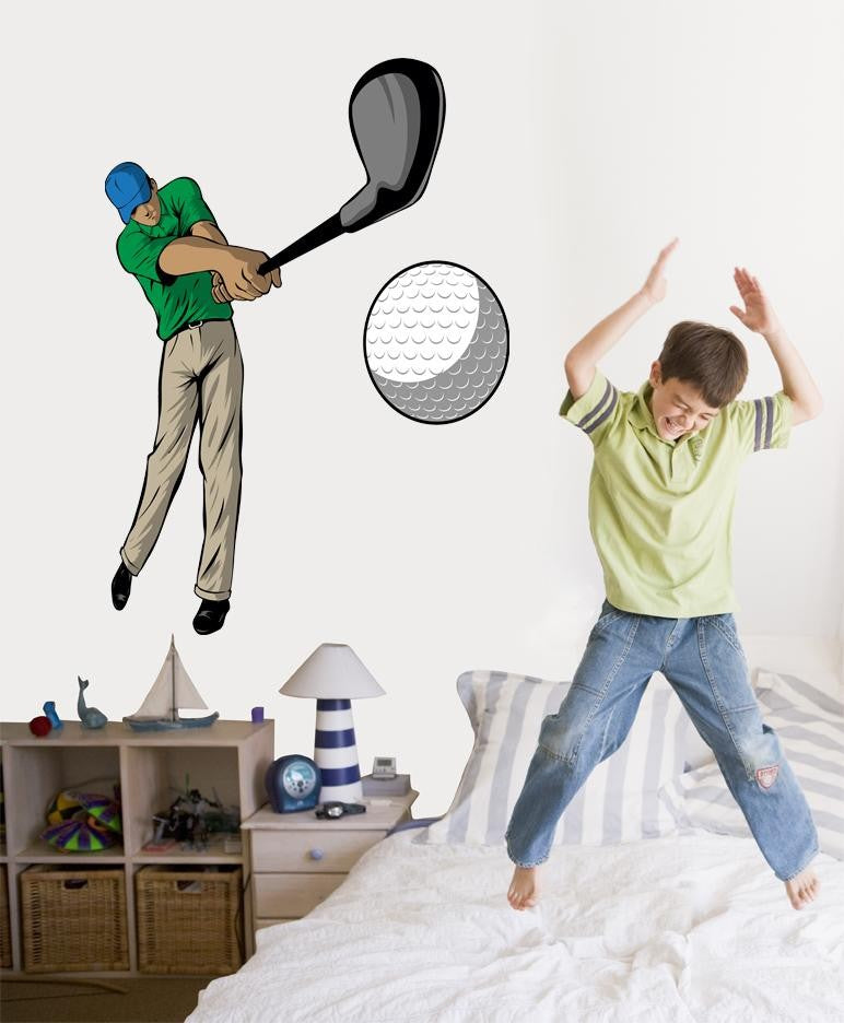 Winn Golfer Wall Decal Cutout