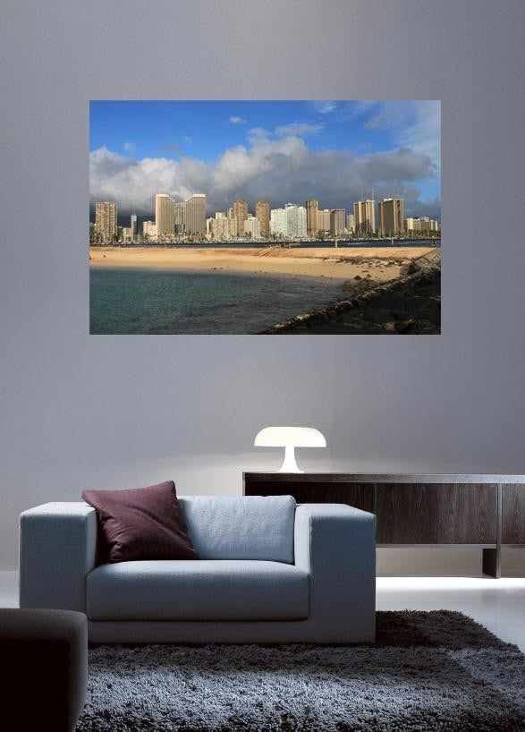 Howard Ala Moana Glossy Poster