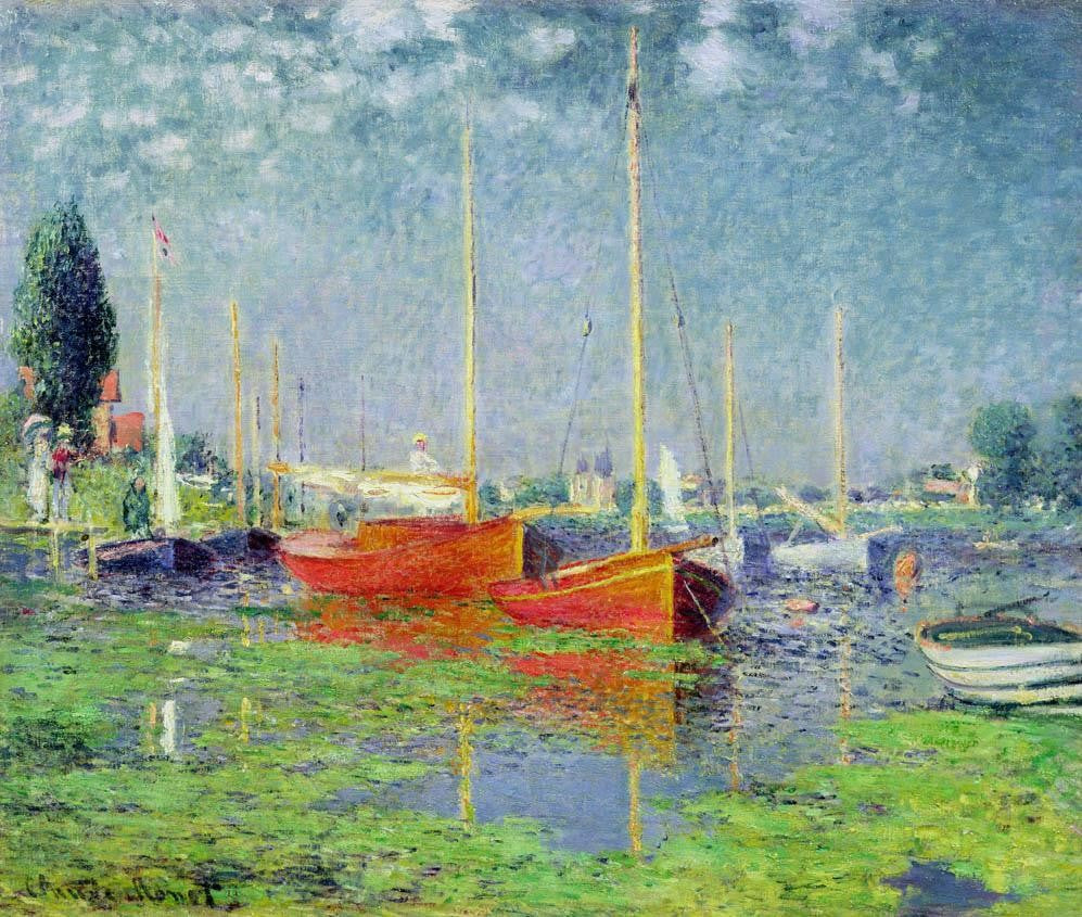 Monet "Argenteuil" (1872) Glossy Poster