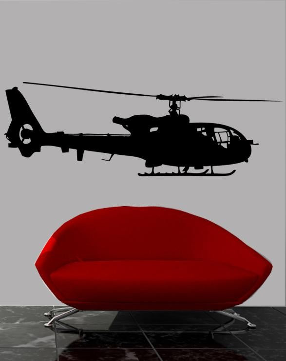 Haynes Silhouette Helicopter V Wall Decal Cutout