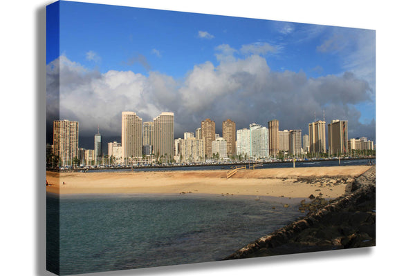 Howard Ala Moana Canvas Printed