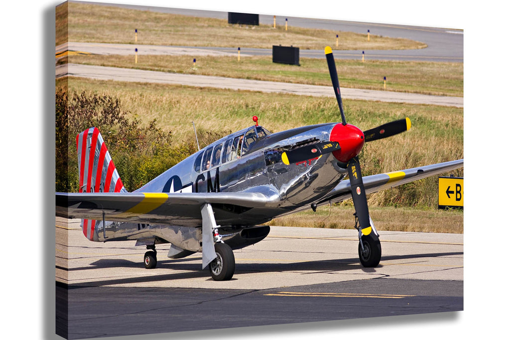 Kellstrand P51 Mustang Taxi Canvas Printed