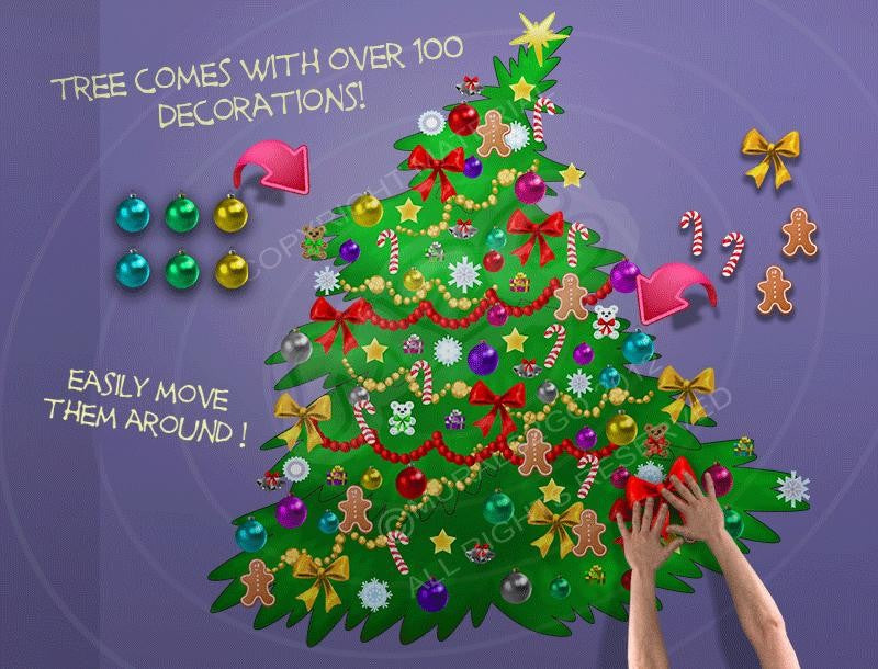 Murals2Go "Decorate Me!" Christmas Tree Wall Decals