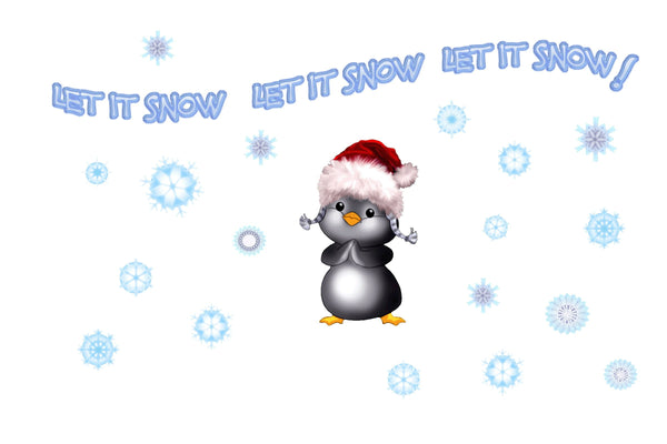 Murals2Go "Let It Snow!" Wall Decals
