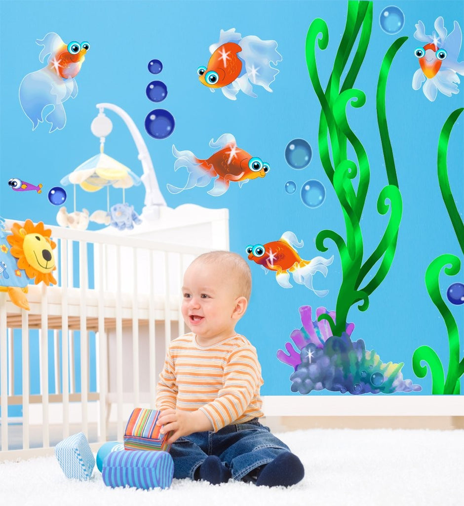 Murals2Go Fish &amp; Seaweed Wall Decal Multi-Pack