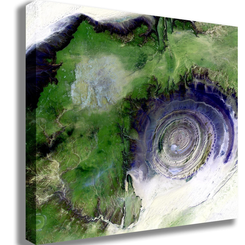 Buell Richat Structure Canvas Printed