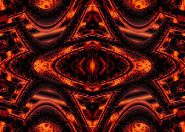 Xzendor7 "Corridors of the Deep Space SymQuad Evolution" Glossy Poster