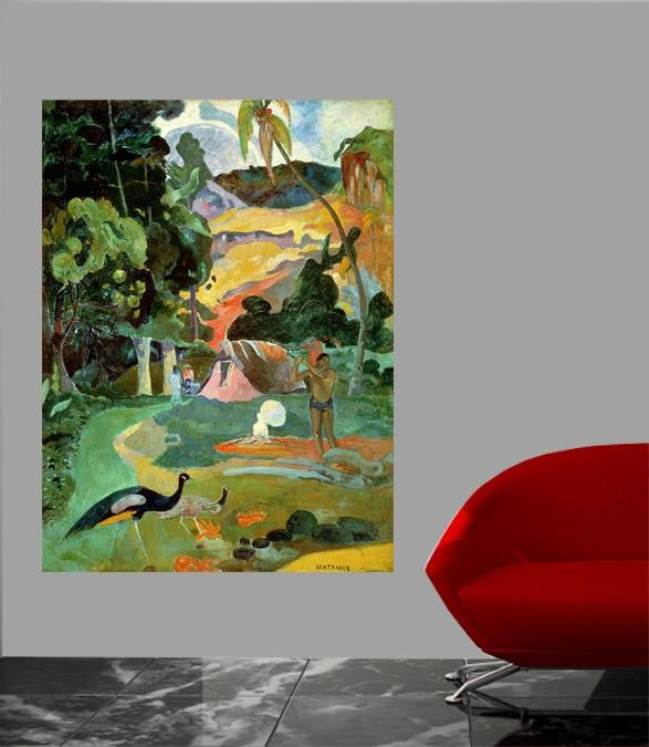 Gauguin "Matamoe" (1892) Glossy Poster