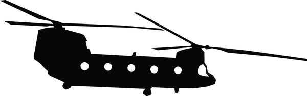 Haynes Silhouette Helicopter XII Wall Decal Cutout