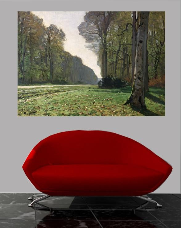 Monet "The Road to Bas-Breau" (1865) Wall Decal