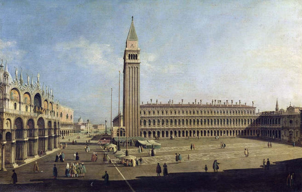 Canaletto "Piazza San Marco" (18th) Wall Decal