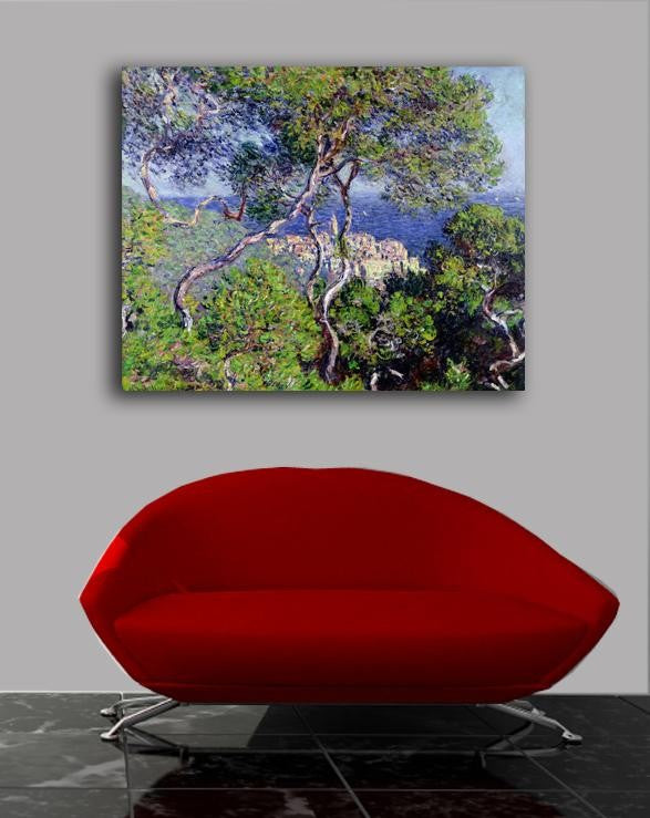 Monet "Bordighera" (1884) Canvas Installed