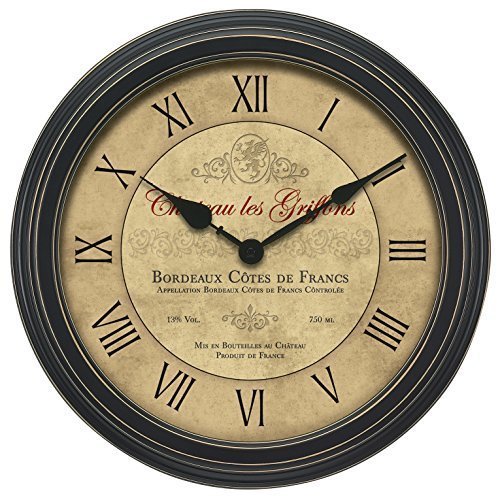 Chaney 18" Vintage Bordeaux Wall Clock