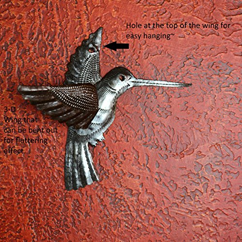 Haitian Hummingbirds Wall Art (Set of 2) 6"x5.5" Features