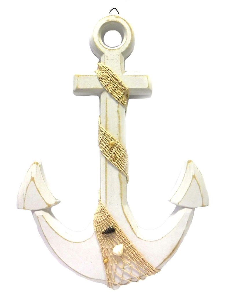 Large Nautical Beach Anchor Wall Plaque 12.5" x 18"