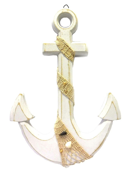 Large Nautical Beach Anchor Wall Plaque 12.5" x 18"