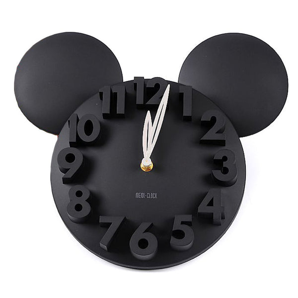 Mickey Mouse 3D Wall Clock Black