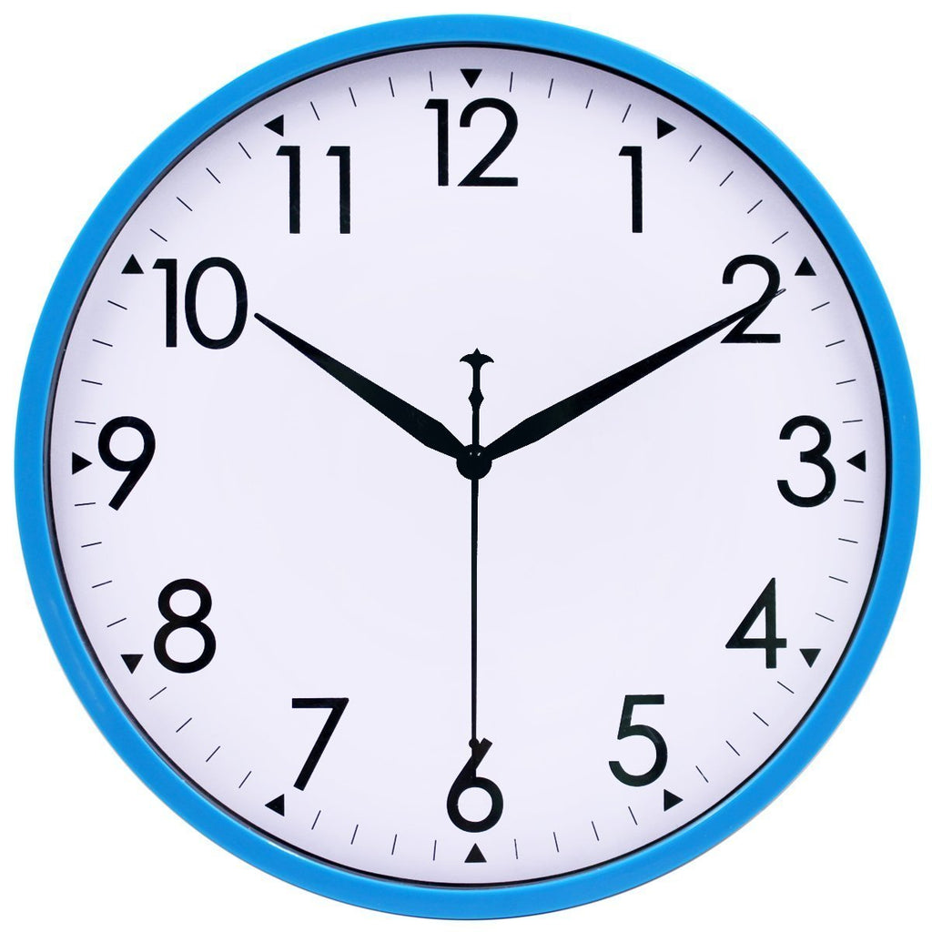 Hippih 10" Silent Quartz Decorative Wall Clock