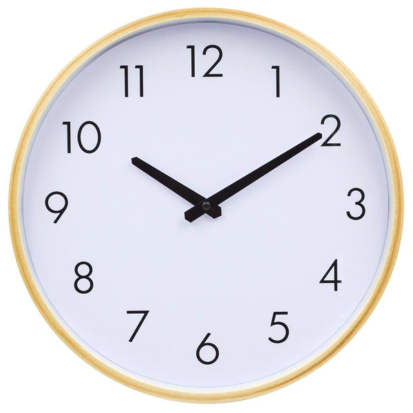 Hippih 12" Silent Wood Wall Clock