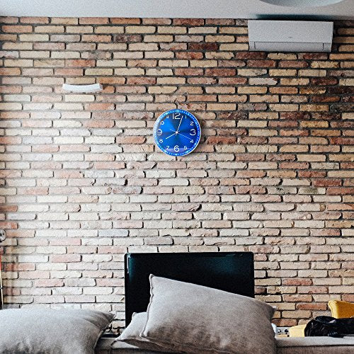 Egundo 12" Silent Metal Wall Clock Installed2