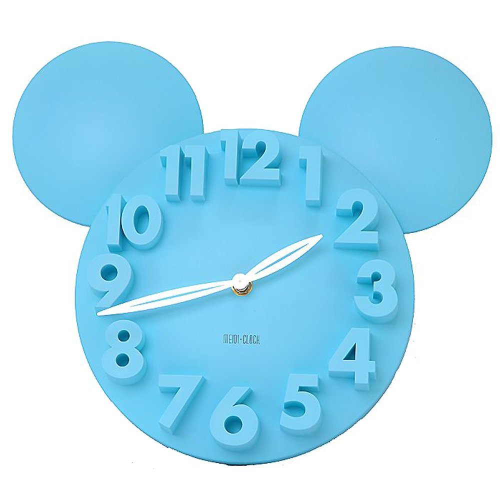 Mickey Mouse 3D Wall Clock Blue