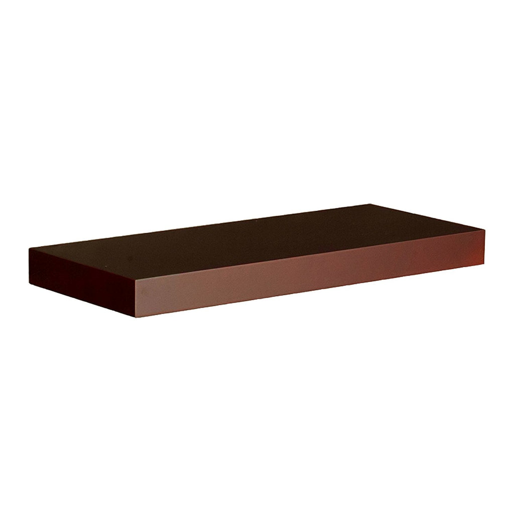Southern Enterprises Chicago 24" Floating Wall Shelf Chocolate