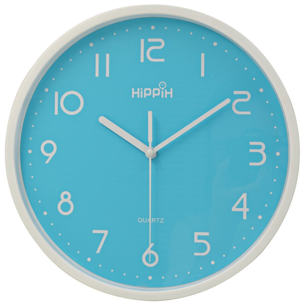 Hippih 10" Silent Quartz Digital Wall Clock